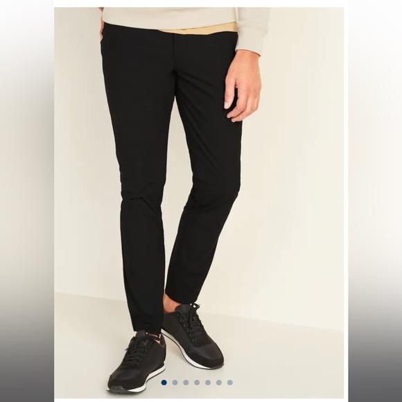 MEN’S-NWT-Old Navy pants 100% Polyester with mechanical stretch. Black 34 X 32 - Picture 2 of 5
